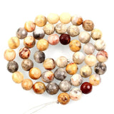 Natural Stone Faceted Agate Beads for Jewelry Making DIY Strand 4-12MM