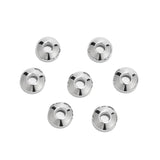 30pcs Stainless Steel Plated Charm Round Beads Connectors For DIY Jewelry