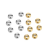 30pcs Stainless Steel Plated Charm Round Beads Connectors For DIY Jewelry