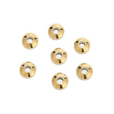 30pcs Stainless Steel Plated Charm Round Beads Connectors For DIY Jewelry