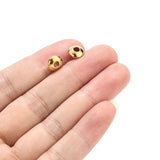 30pcs Stainless Steel Plated Charm Round Beads Connectors For DIY Jewelry