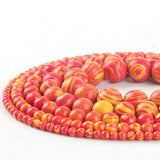 Orange Malachite Natural Stone Round Beads 4-12mm