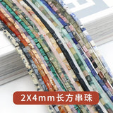 Rectangle Quartz Stone Beads for DIY Jewelry Making