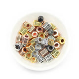 Geometric Zircon Hexagon Spacer Beads for Jewelry Making