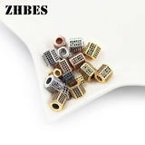 Geometric Zircon Hexagon Spacer Beads for Jewelry Making