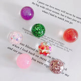 Colorful Christmas Resin Beads Tree Pendant Charm Material