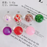 Colorful Christmas Resin Beads Tree Pendant Charm Material