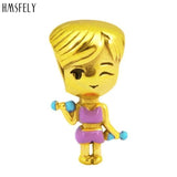 Sports Girl Beads For Bracelet Charm Jewelry Making Bead 316l Stainless Steel