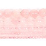 Pink Quartz Faceted Gem Charms 4/6/8/10/12 MM