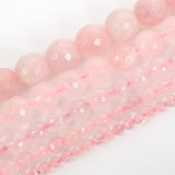 Pink Quartz Faceted Gem Charms 4/6/8/10/12 MM