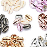 10-50pcs Mixed Oval Conch Shell Spacer Beads Jewelry Making DIY Charm