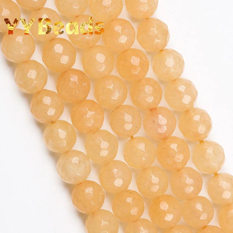 Yellow Aventurine Jaspers Stone Beads for DIY Jewelry Making