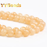 Yellow Aventurine Jaspers Stone Beads for DIY Jewelry Making