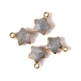 Star Pendant Natural Stone Quartz Charm for Jewelry Making