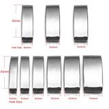 10pc Stainless Steel Slider Curved Tube Beads for Jewelry Making