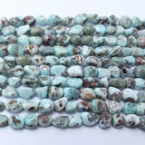 8-10mm Larimar Bead for DIY Jewelry Making 15in