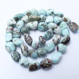 8-10mm Larimar Bead for DIY Jewelry Making 15in