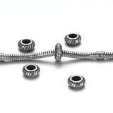 4pcs Stainless Steel Beads Charms for Leather Jewelry Bracelet Making
