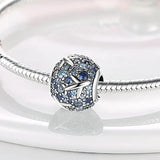 Silver Butterfly Charms Beads for Bracelet Bangles