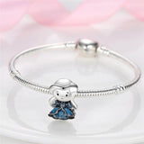Silver Butterfly Charms Beads for Bracelet Bangles