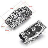 2pcs Stainless Steel Slider Bead Arrows Charms for Men Jewelry Making