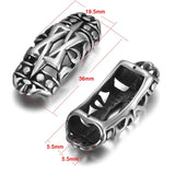 2pcs Stainless Steel Slider Bead Arrows Charms for Men Jewelry Making