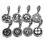 2pcs Stainless Steel Animal Dangle Beads for Pandora Bracelets