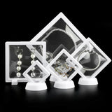 Transparent Dustproof Jewelry Display Box Earring Case