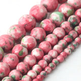 Pink Rain Flower Stone Beads 4-12mm for DIY Jewelry