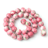 Pink Rain Flower Stone Beads 4-12mm for DIY Jewelry