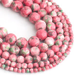 Pink Rain Flower Stone Beads 4-12mm for DIY Jewelry