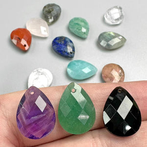 13X18MM Water Drop Natural Stone Pendant for Jewelry Making