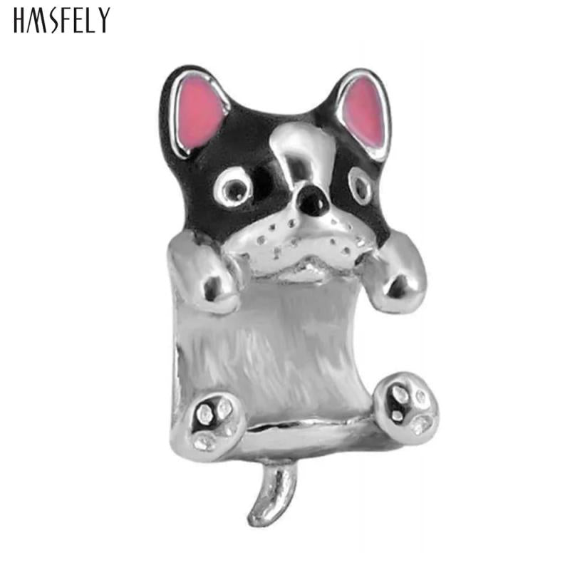 Bull Dog Beads Charm Bracelet Jewelry Making Accessories