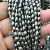 Titanium Grey Hematite Faceted Abacus Oval Square Loose Spacer Beads