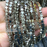Titanium Grey Hematite Faceted Abacus Oval Square Loose Spacer Beads
