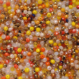 Czech Glass Rondelle Beads AB Mixed 4mm 6mm 8mm Crystal Faceted Round Beads