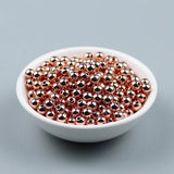 Silver Plated Copper Beads 3-8mm Spacer Ball Charm for DIY Bracelet Jewelry