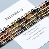 Silver Plated Copper Beads 3-8mm Spacer Ball Charm for DIY Bracelet Jewelry