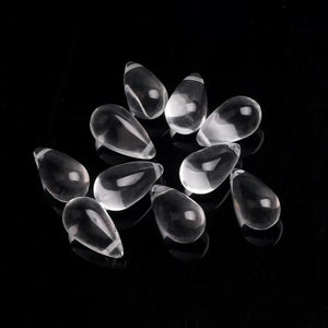 100Pcs Czech Glass Teardrop Beads 6x9mm Crystal Charms Pendant DIY Sewing Craft
