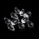 100Pcs Czech Glass Teardrop Beads 6x9mm Crystal Charms Pendant DIY Sewing Craft