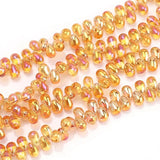 100Pcs Czech Glass Teardrop Beads 6x9mm Crystal Charms Pendant DIY Sewing Craft