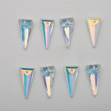 10 Pcs 10X20mm Autria Crystal Glass Long Triangle Pendant Beads