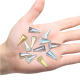 10 Pcs 10X20mm Autria Crystal Glass Long Triangle Pendant Beads