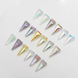 10 Pcs 10X20mm Autria Crystal Glass Long Triangle Pendant Beads