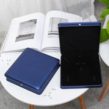 Rose Gold/Navy Pu Crown Buckle Jewelry Set Box 19x19x4cm