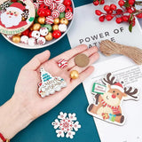 Christmas Wood Bead Garland Reindeer Charms for DIY Making Kit
