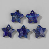 5-Pointed Star Stone Charms Amazonite Labradorite Quartz Pendant
