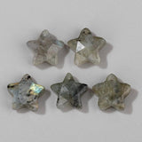 5-Pointed Star Stone Charms Amazonite Labradorite Quartz Pendant