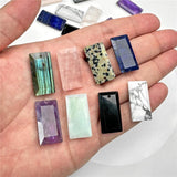 Labradorite Amethyst Quartz Healing Pendant Charms for DIY Jewelry