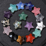 14mm Star Charm Amazonite Crystal Pendant for Jewelry Making